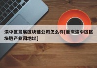 渝中区发展区块链公司怎么样[重庆渝中区区块链产业园地址]